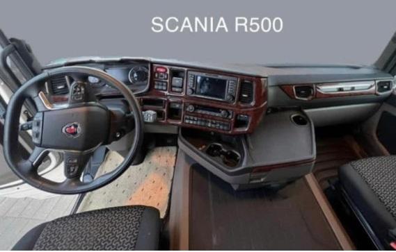 Консоль Scania R-шпон красного дерева 2020- 12 шт.