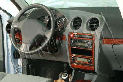 Консоль Seat Ibiza, шпон красного дерева, 14 шт., 2002–2010 гг.