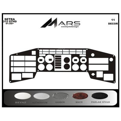 Setra 315 GTHD Konsol-Torpido Kaplama 1996-2000 11 Parça