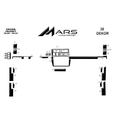 Skoda Favorit 1989-1995 Konsol - Torpido Kaplama 46 Parça