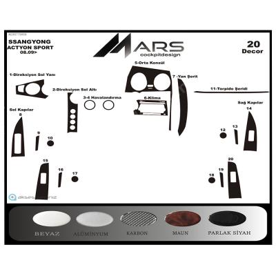 Ssangyong Actyon Sport Konsol-Torpido Kaplama 2009 20 Parça