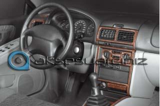 Консоль Subaru Impreza шпон красного дерева 1998-2000 гг. 13 шт.