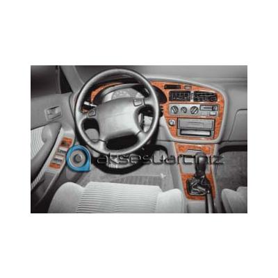 Консоль Toyota Camry шпон красного дерева 1991-1997 гг., 14 шт.