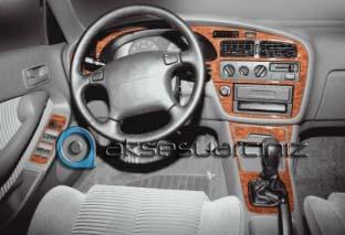 Консоль Toyota Camry шпон красного дерева 1991-1997 гг., 14 шт.