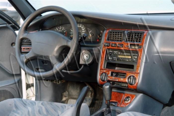 Консоль Toyota Carina E шпон красного дерева 1995-1998 гг., 14 шт.