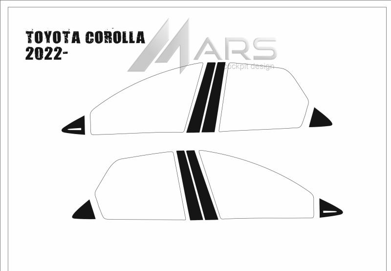 Toyota Corolla 2022- Kapı Direk Kaplama
