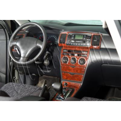 Консоль Toyota Corolla шпон красного дерева 2004-2007 гг., 19 шт.