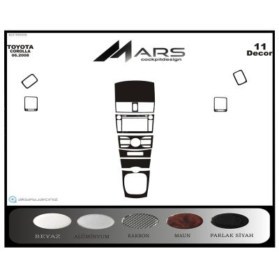 Консоль Toyota Corolla шпон красного дерева 2007-201 гг. 1 шт.