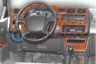 Консоль Toyota Rav 4 шпон красного дерева 1994-2000 гг. 13 шт.