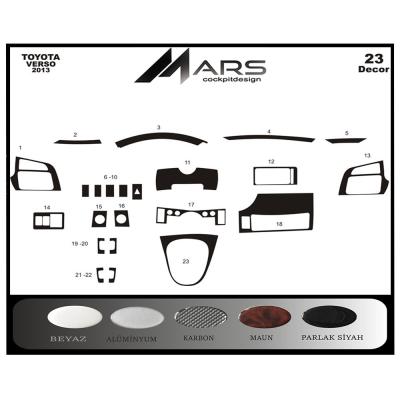 Консоль Toyota Verso шпон красного дерева 2013 23 шт.