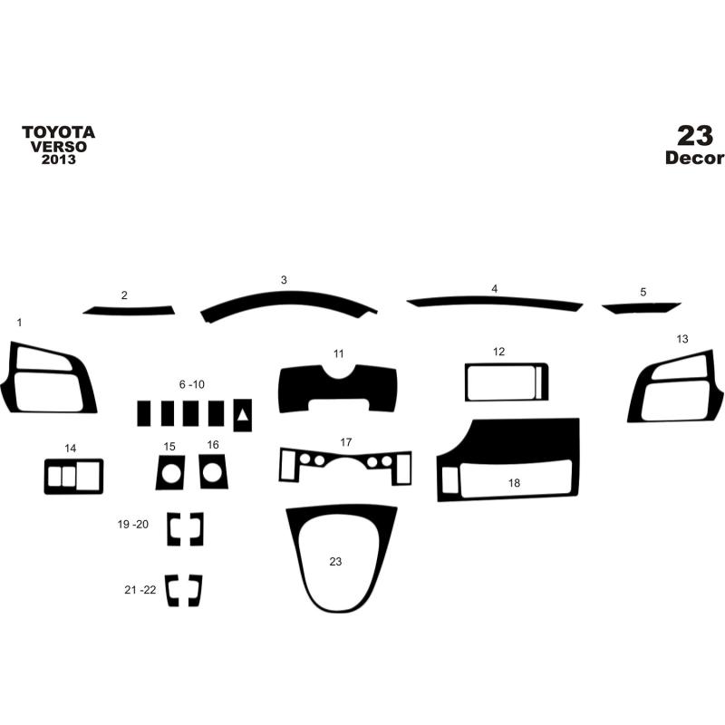 Toyota Verso Torpido Kaplama 2013 23 Parça