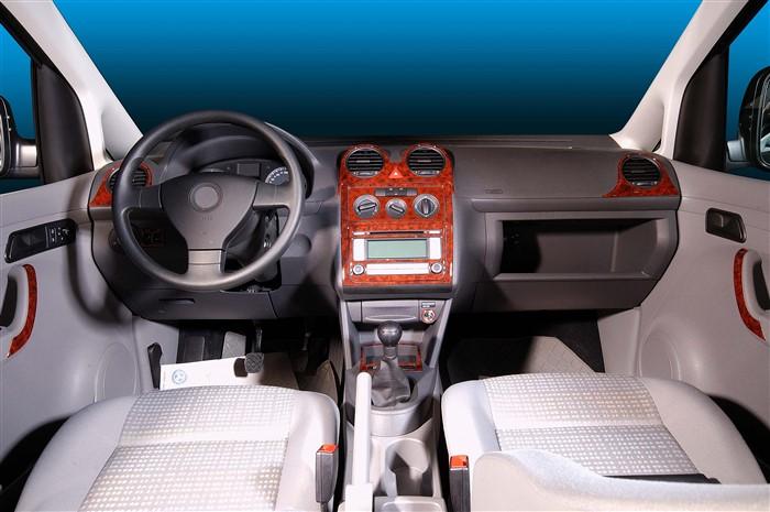 Консоль Volkswagen Caddy, шпон красного дерева 2010 г., 18 шт.