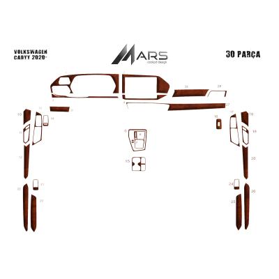 Volkswagen Caddy Konsol-Torpido Kaplama 2020- 30 Parça