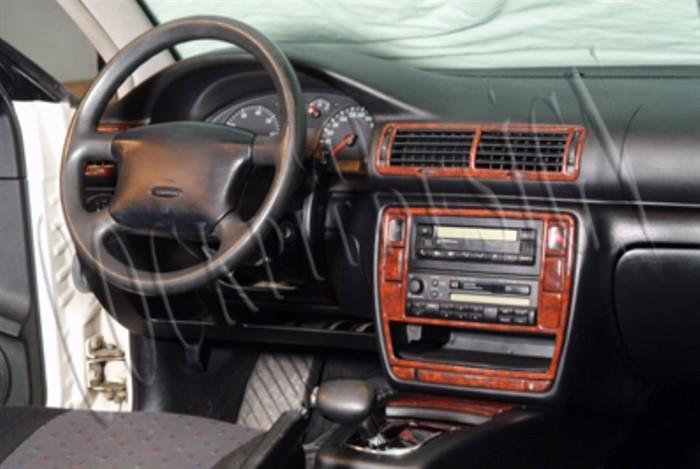 Консоль Volkswagen Passat шпон красного дерева 1996-2004 гг., 26 шт.