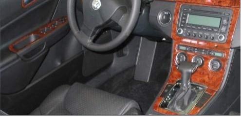 Volkswagen Passat Console-Mahogany Veneer 2005-2010 18 Pieces