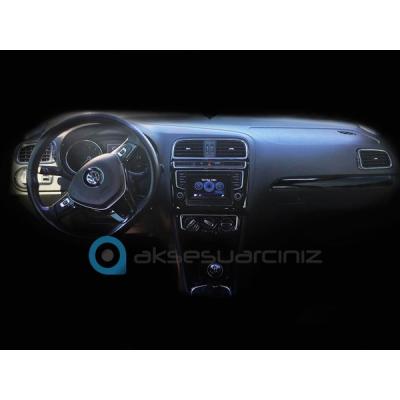 Volkswagen Polo 2014 — черный рояль с покрытием, 28 предметов