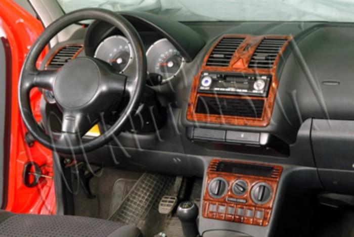 Volkswagen Polo Console-Mahogany Veneer 1999-2001 16 Pieces