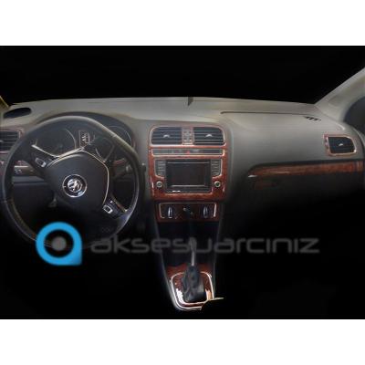 Volkswagen Polo Uyumlu Konsol-Torpido Kaplama 2014 Sonrası 28 Parça