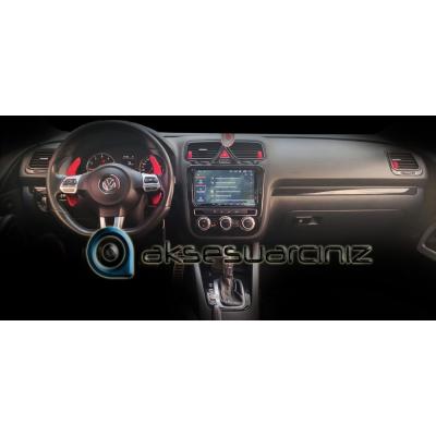 Консоль Volkswagen Scirocco-шпон красного дерева 2013 14 шт. (ЦИФРОВОЙ КОНДИЦИОНЕР)