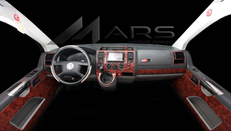 Volkswagen Transporter T5 Konsol-Torpido Kaplama 2003-2009 32 Parça