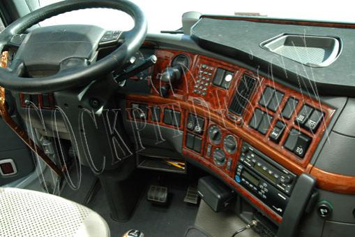 Volvo FH 12 Uyumlu Armaturenbrett- und Konsolenverkleidung 2002-2012 23 teilig