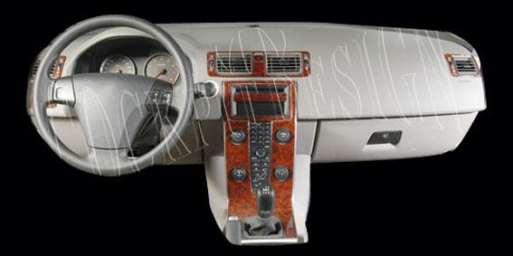 Volvo S40/V50/C30 Консоль-Консоль-Шпон красного дерева 2003 г. 13 шт.