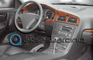 Volvo S60 / V70 Uyumlu Konsol-Torpido Kaplama 2005-2009 8 Parça