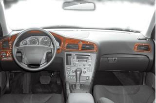 Volvo V70 Console- Console-Mahogany Veneer 2000-2005 6 Pieces