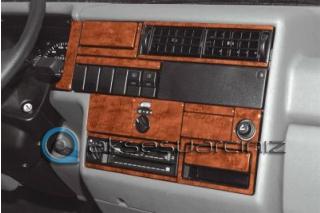 Консоль Volkswagen Transporter T4, шпон красного дерева 1990-1995 гг., 27 шт.