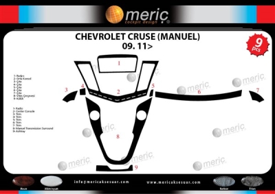 Chevrolet Cruze M.Vites Maun Kaplama 2011 9 Parça