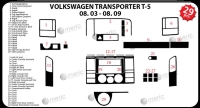 Volkswagen Transporter T5 Maun Kaplama  2003-2009 29 Parça