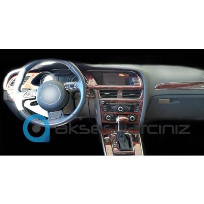 Audi A4 2009 Console-Mahogany Veneer 17 Pieces