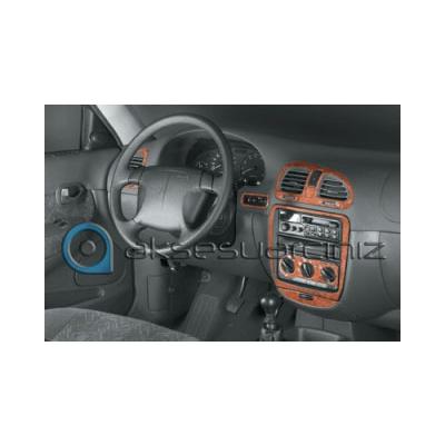 Daewoo Nubira 1 Console-Mahogany Veneer 1997-1999 19 Pieces