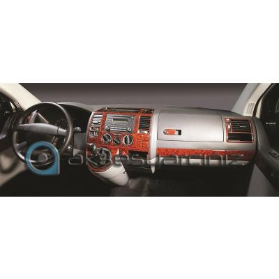 Консоль Volkswagen Transporter T5, шпон красного дерева 2003-2009 гг., 29 шт.