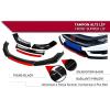 Honda Stream Uyumlu Lip ( Kırmızı) 4 Parça  2001-2005 4 Parça